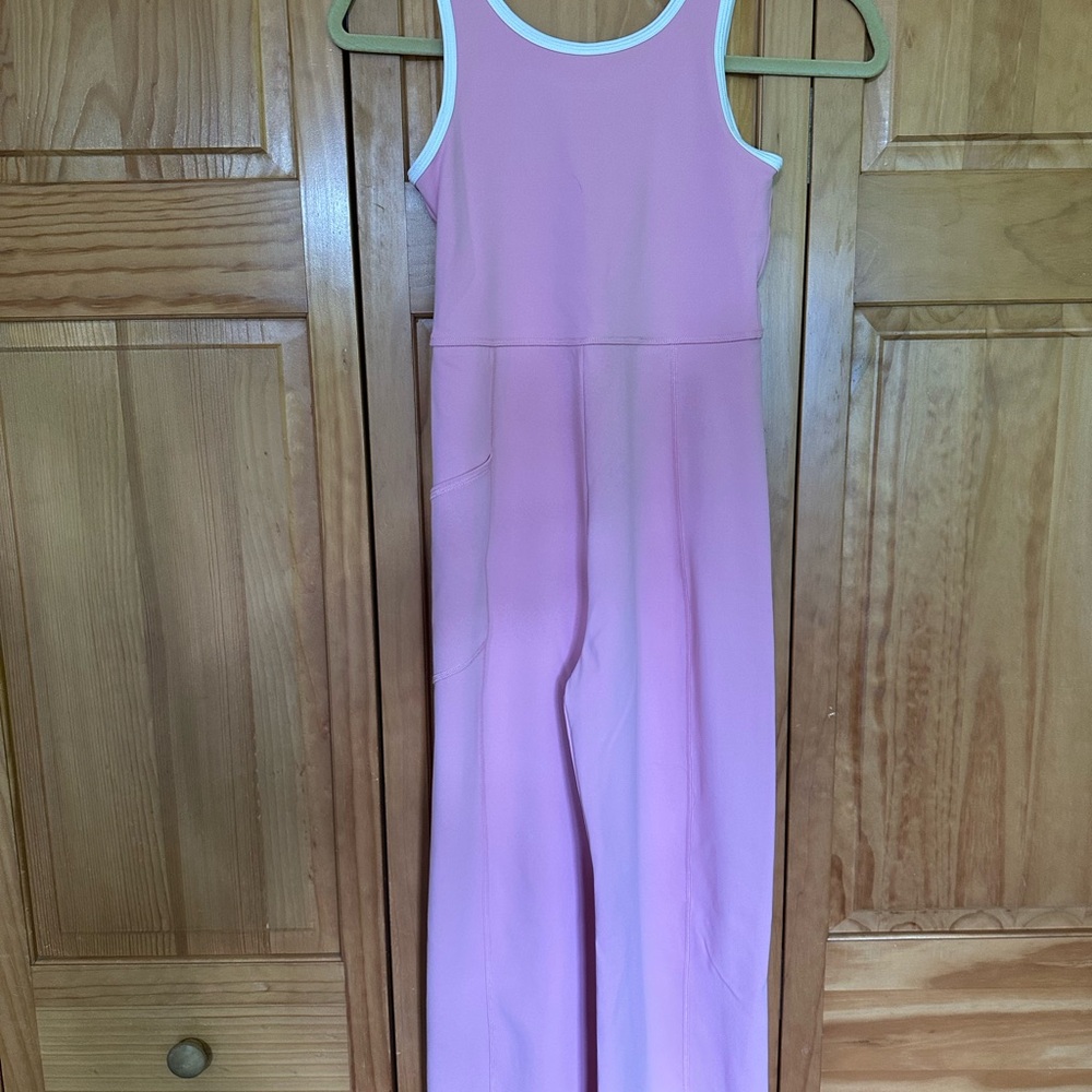 Abercrombie Kids Light Pink Sleeveless Jumpsuit